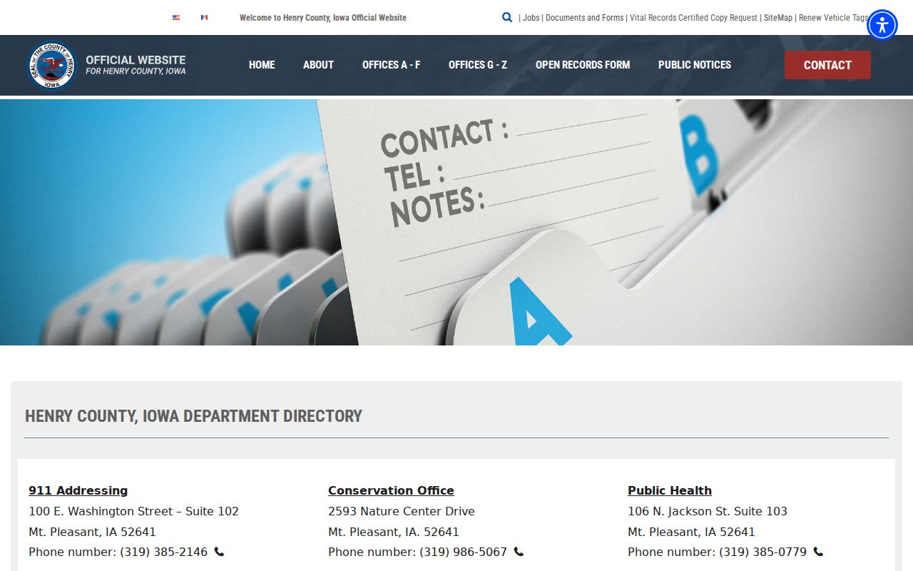 Henry County court case clerk and courthouse directory