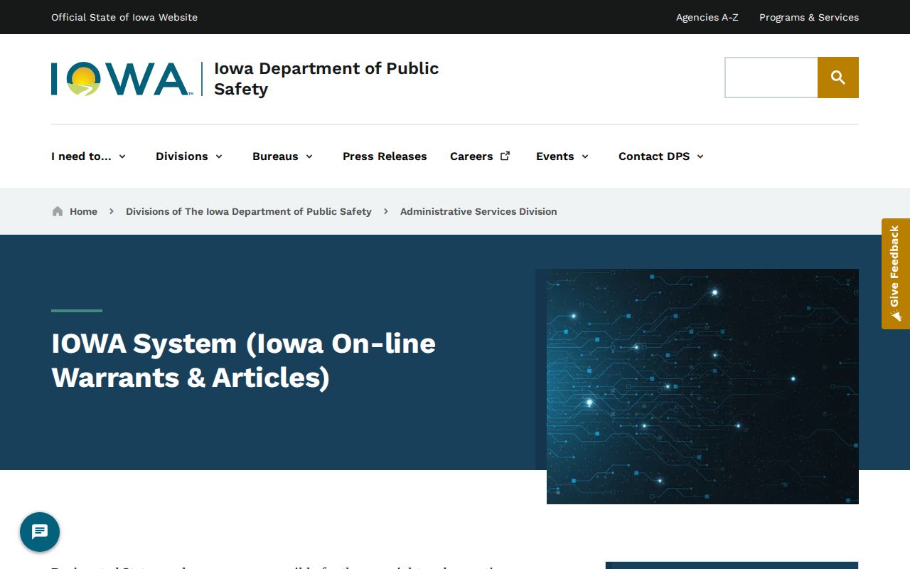 Iowa warrant network information for Henry County criminal records